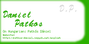 daniel patkos business card